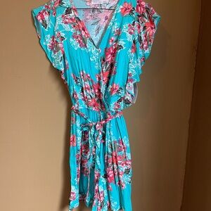 Time and Tru Multicolor Floral Romper